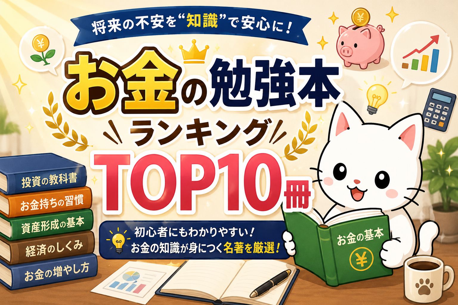 お金の勉強本ランキングTOP10冊！初心者に脳天直撃！【まるで魔法
